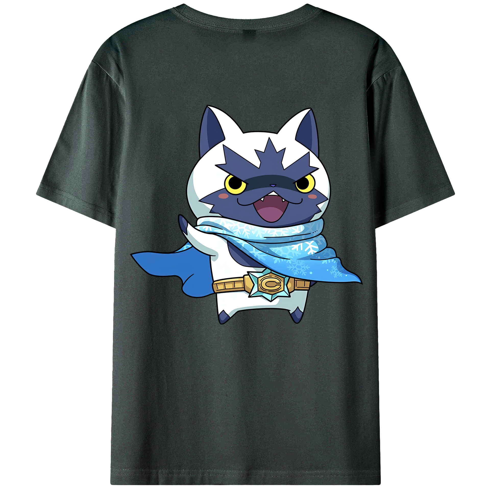 （画像用） 妖怪ウォッチ Yo-kai Watch 綿100％ メンズ半袖Tシャツ（バックプリント） 通気性